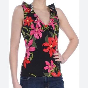 Guess Sleeveless Franco Floral top